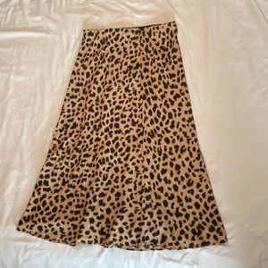 Express leopard print skirt